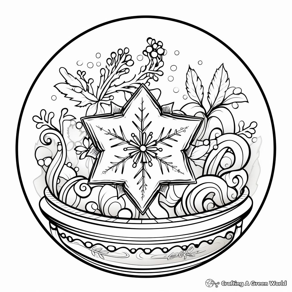 Winter mandala coloring pages