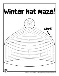 Printable winter mazes for kids woo jr kids activities childrens publishing