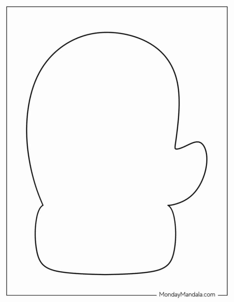 Mitten templates free pdf printables