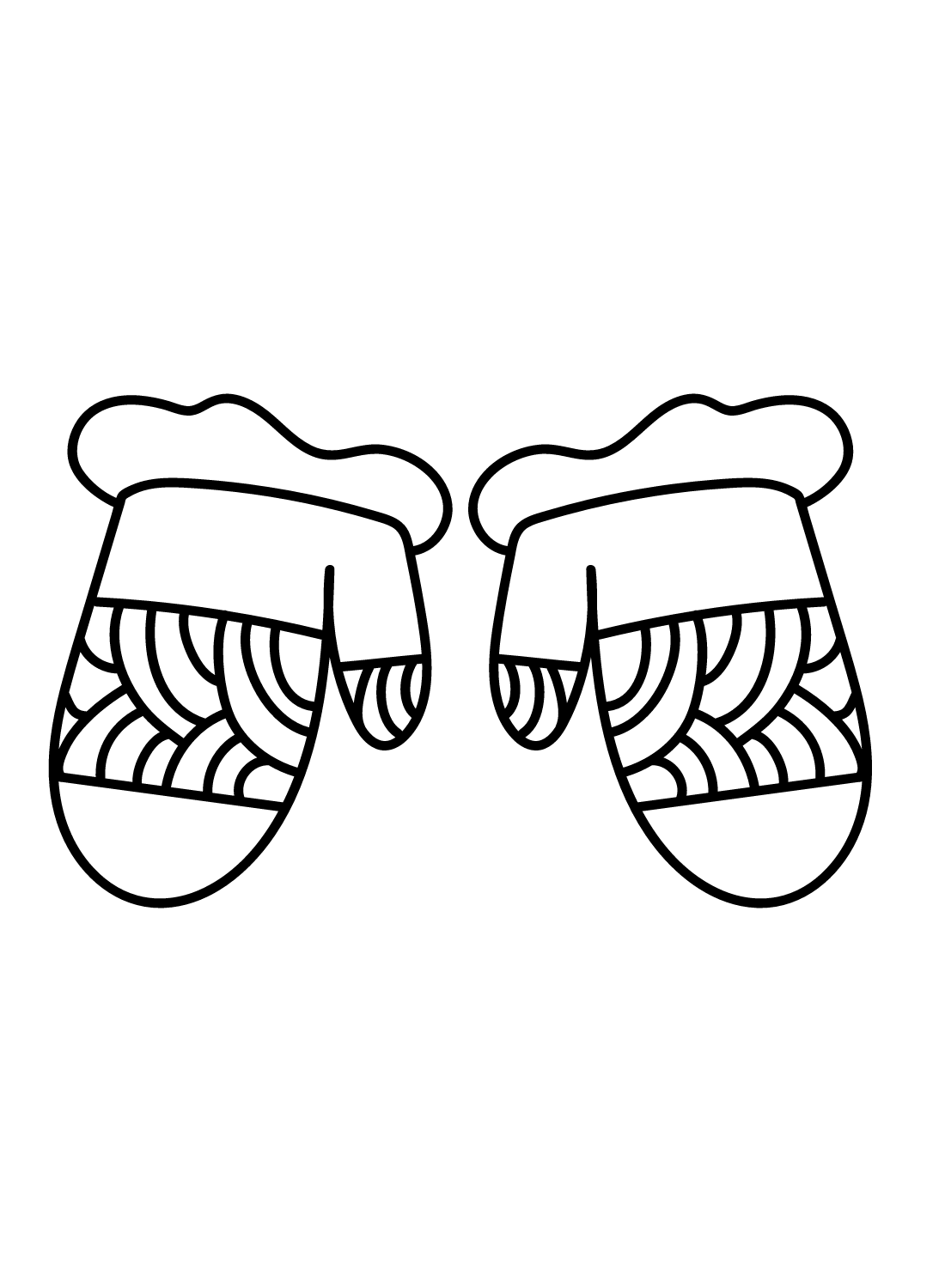 Mittens coloring pages printable for free download