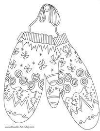 Winter coloring pages