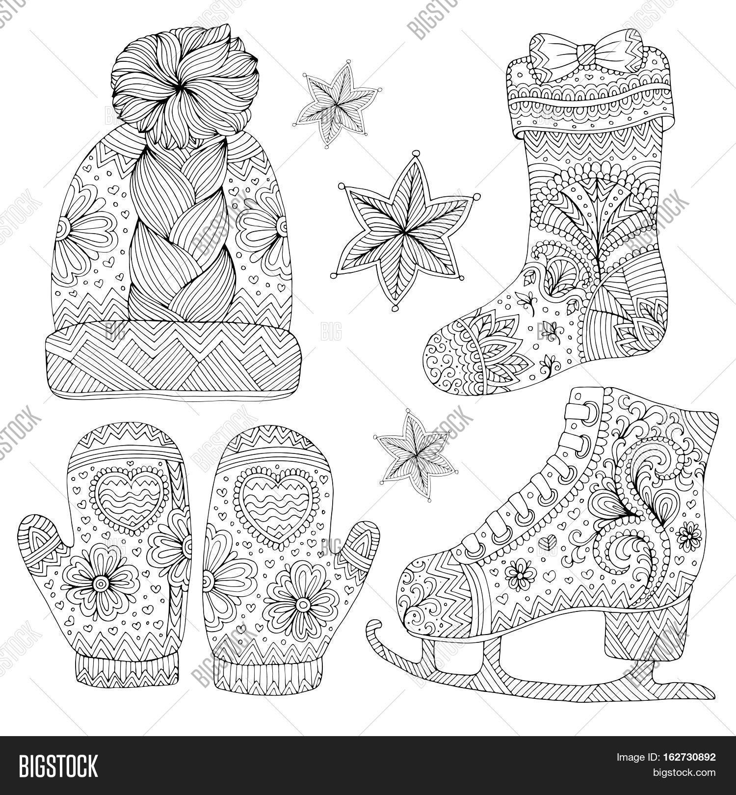 Vector hand drawn set image photo free trial bigstock