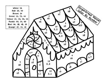 Color by number multiplication