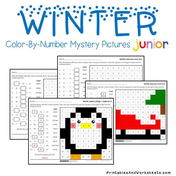 Winter math color