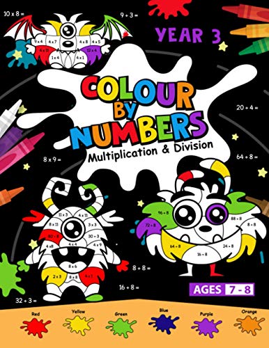 Free winter digit by digit multiplication coloring worksheets