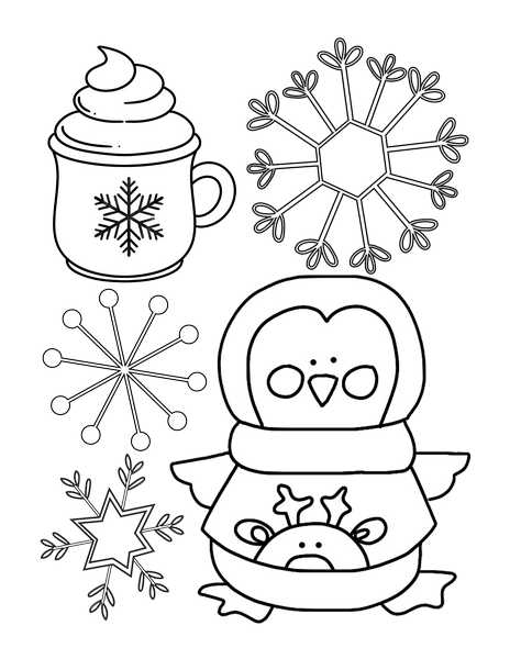 Penguin coloring pages free christmas coloring printables