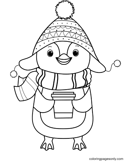 Penguin coloring pages printable for free download