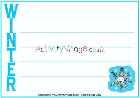 Winter acrostic
