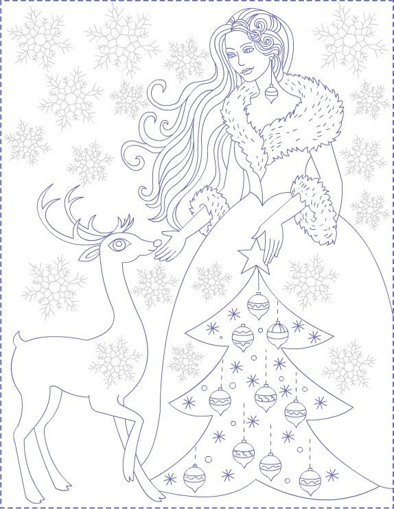 Free coloring pages winter coloring pages princess coloring pages christmas coloring pages princess coloring