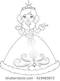 Winter princess coloring page princess coloring pages coloring pictures princess coloring