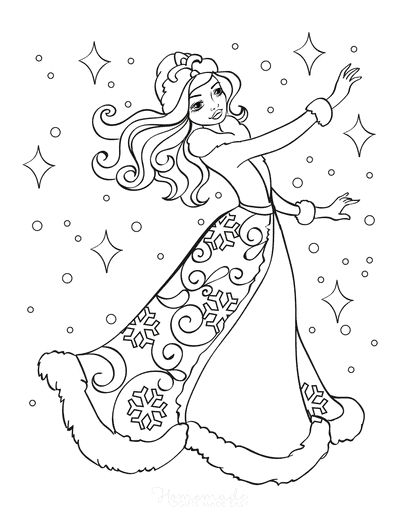 Free printable winter coloring pages for kids adults coloring pages winter princess coloring pages coloring pages