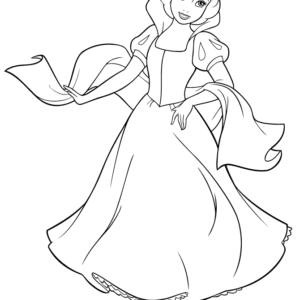 Snow white coloring pages printable for free download