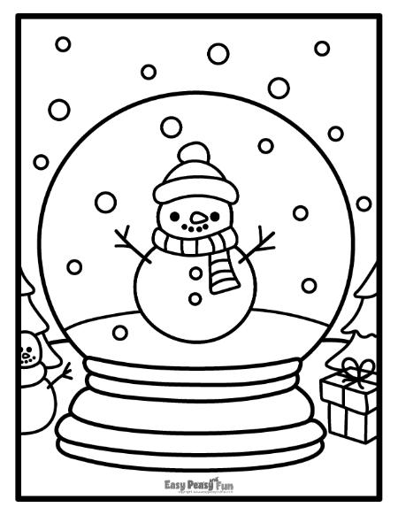 Printable winter coloring pages