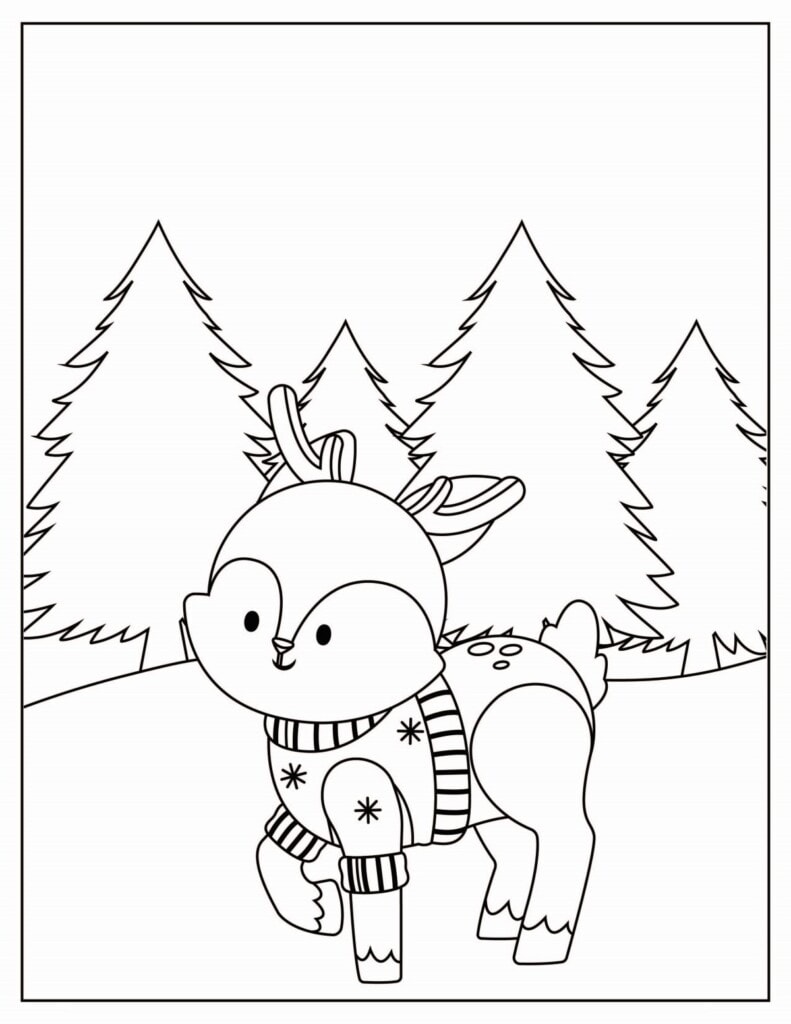 Winter coloring pages