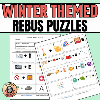 Winter themed rebus puzzles