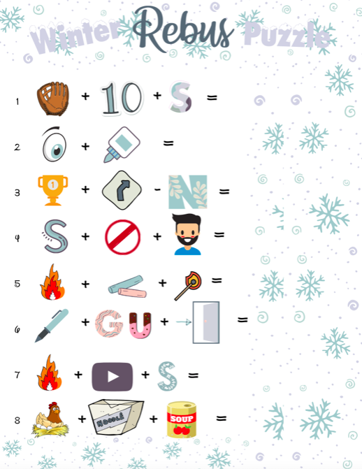 Winter rebus puzzle