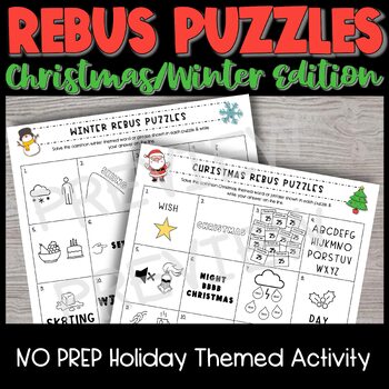 Brainteaser rebus puzzles