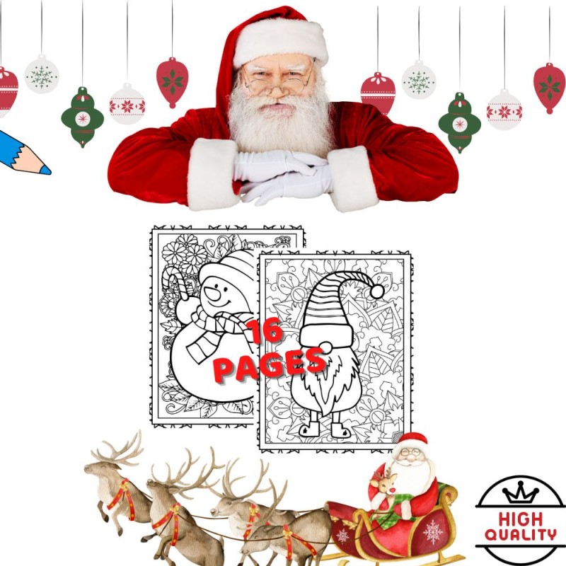 Mindfulness winter coloring pages