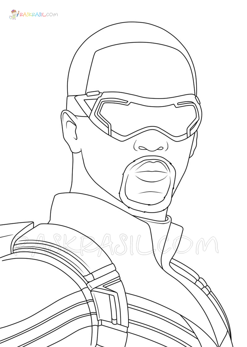 The falcon and the winter soldier coloring pages free printable