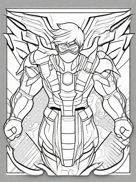 Page coloring pages super hero images
