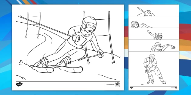 Winter olympics loring sheets resource for kids