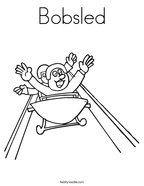 Winter sports coloring pages