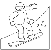 Winter sport coloring pages free coloring pages