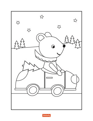 Christmas coloring pages for kids
