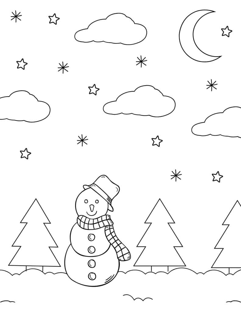 Free christmas coloring pages for kids