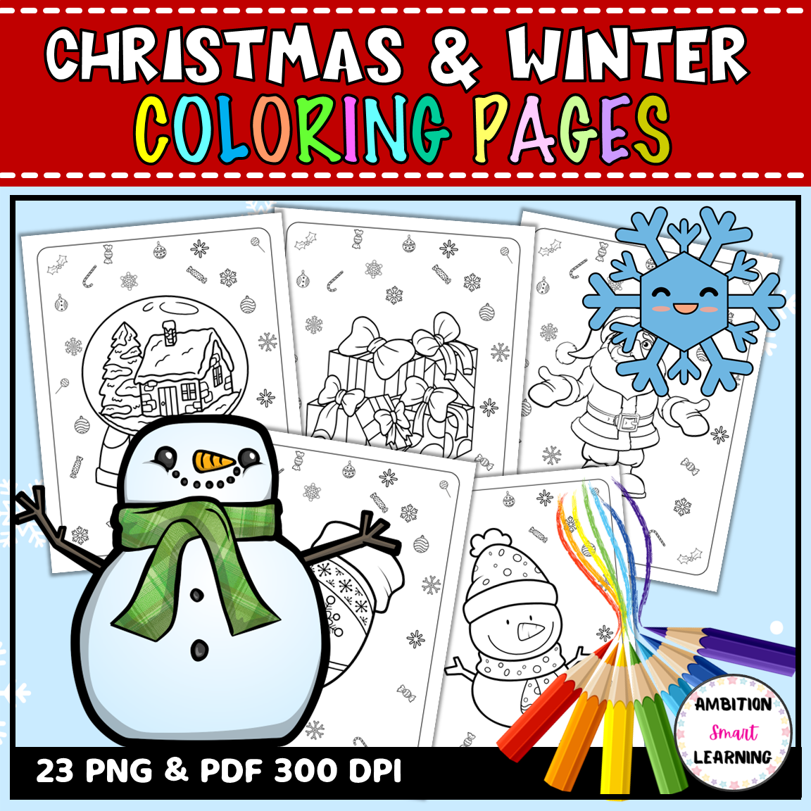Winter christmas word search coloring pages crossword word scramble made by teachers