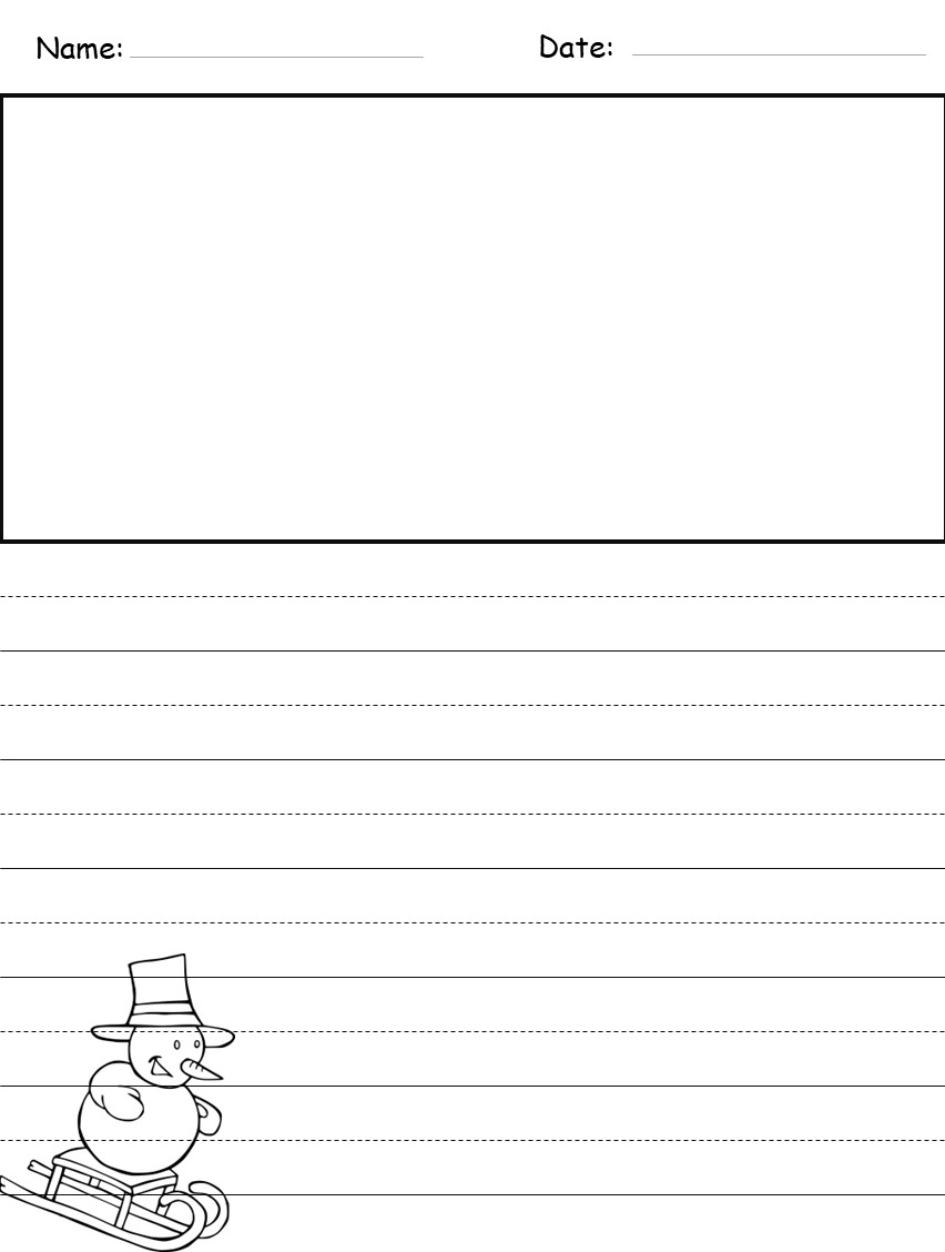 Winter coloring pages and writing paper for november december januaryworksheet made by teachers