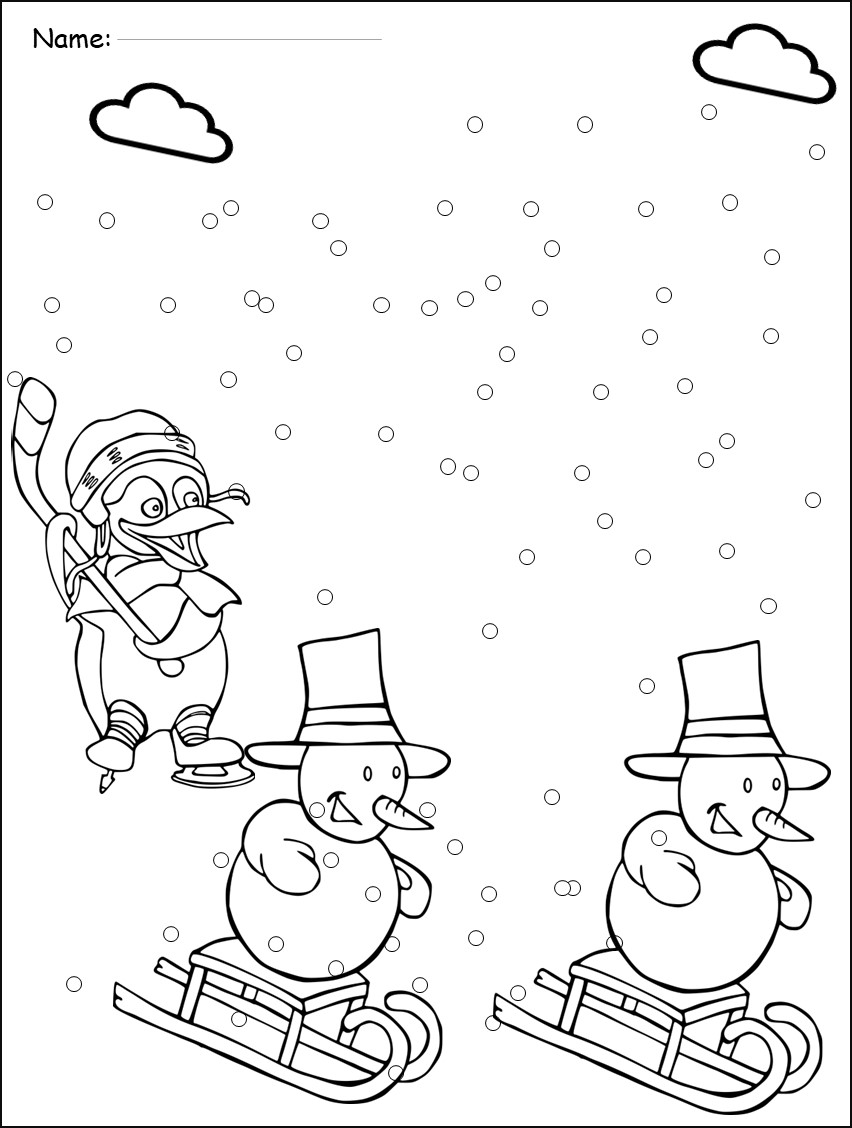 Winter coloring pages and writing paper for november december januaryworksheet made by teachers
