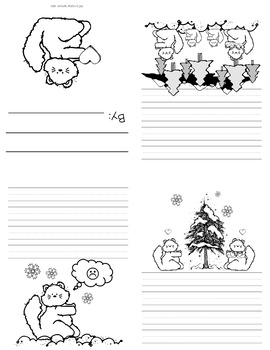 Folded books writing prompts winter edition
