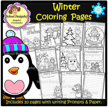 Winter coloring pages