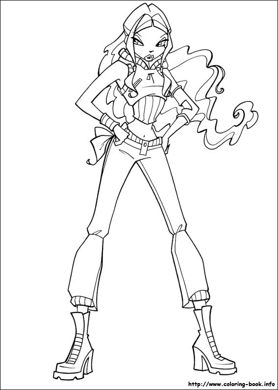 Winx club coloring picture