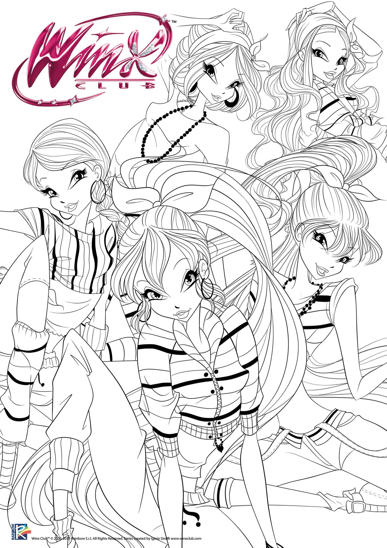 Winx club all on x winxclub hip hop coloring page winx httptcosmcivdblp httptcorqrpmjms x
