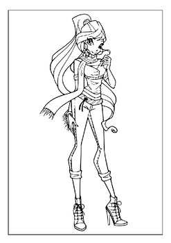 Give your child the gift of creativity with our winx club coloring pages p