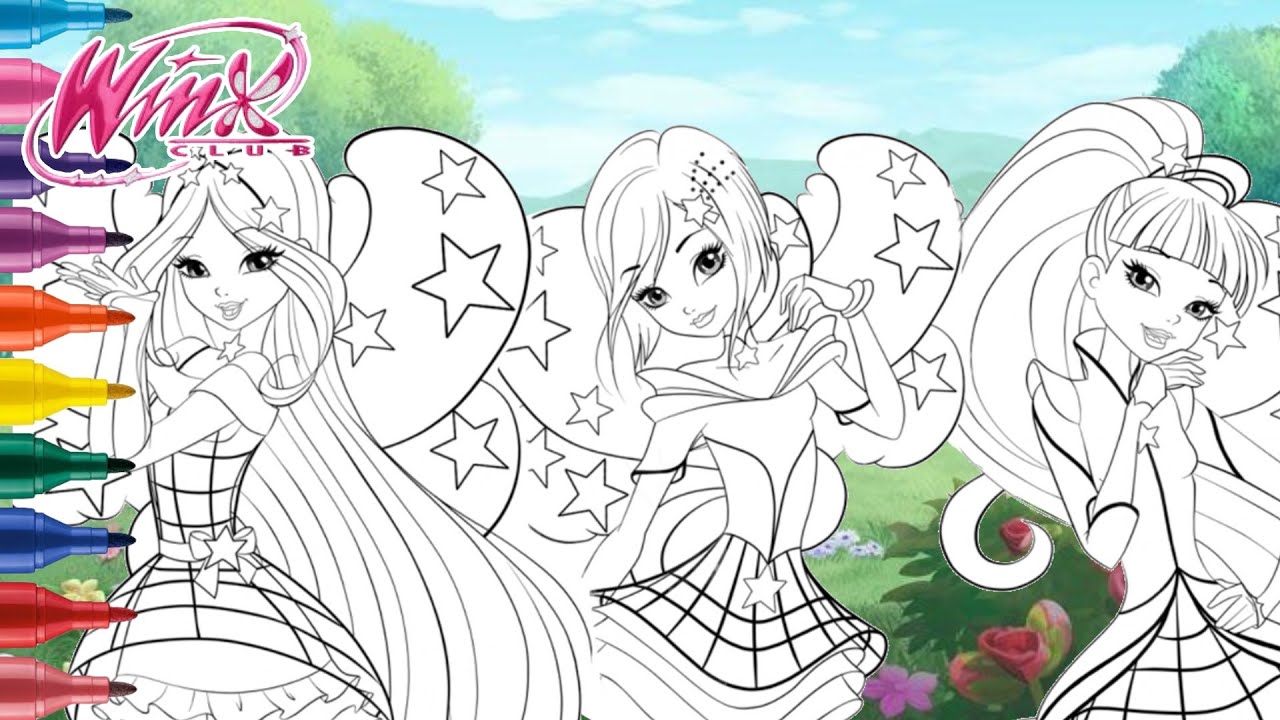 Winx club coloring page