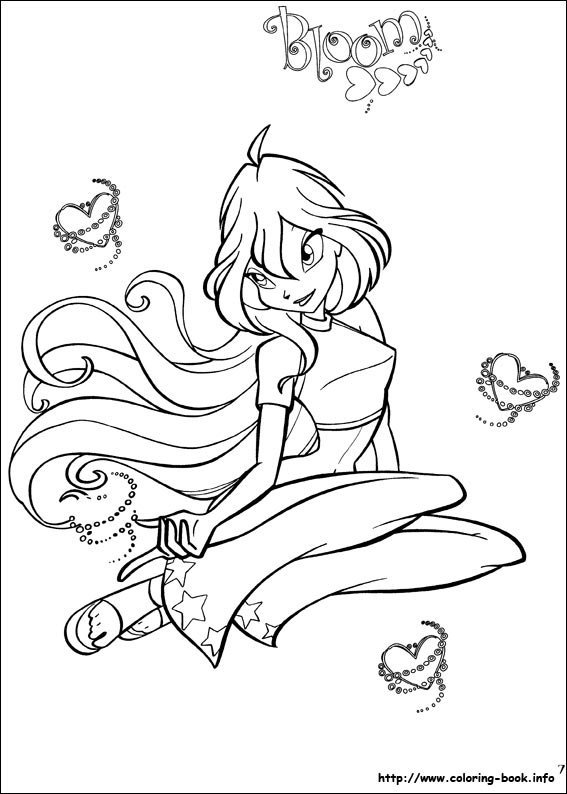 Winx club coloring picture