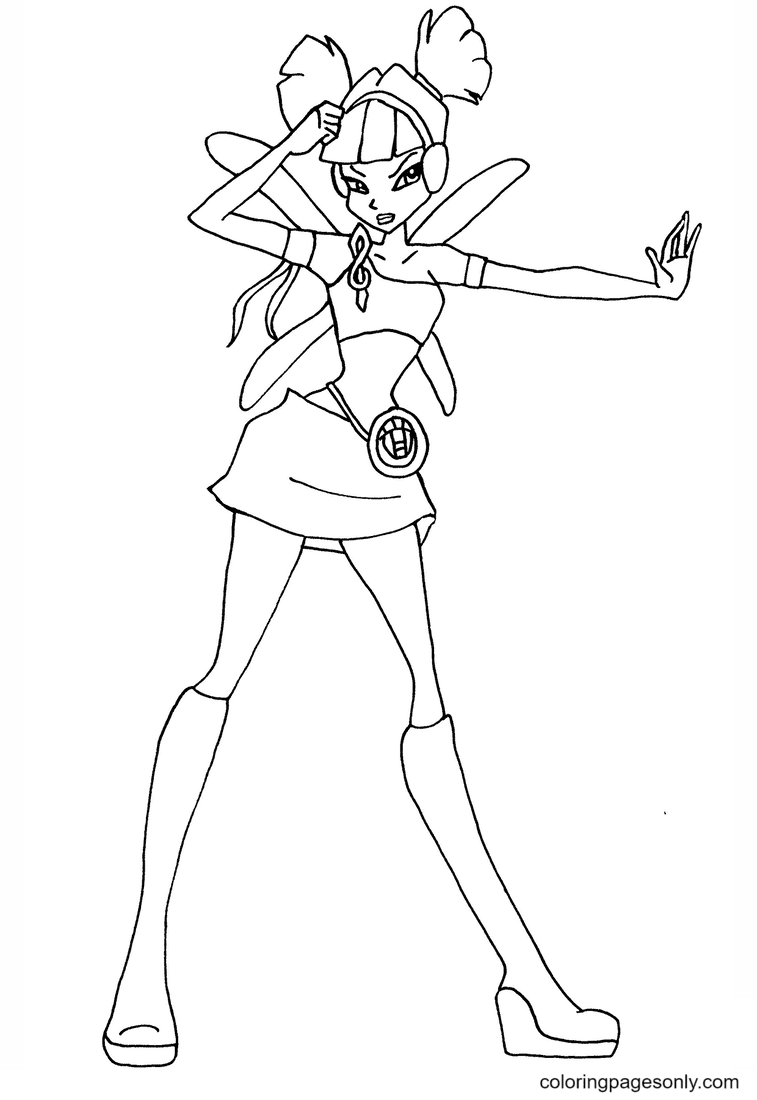 Winx club musa coloring pages printable for free download