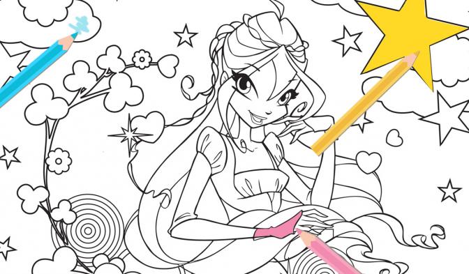 Coloring book en winx club