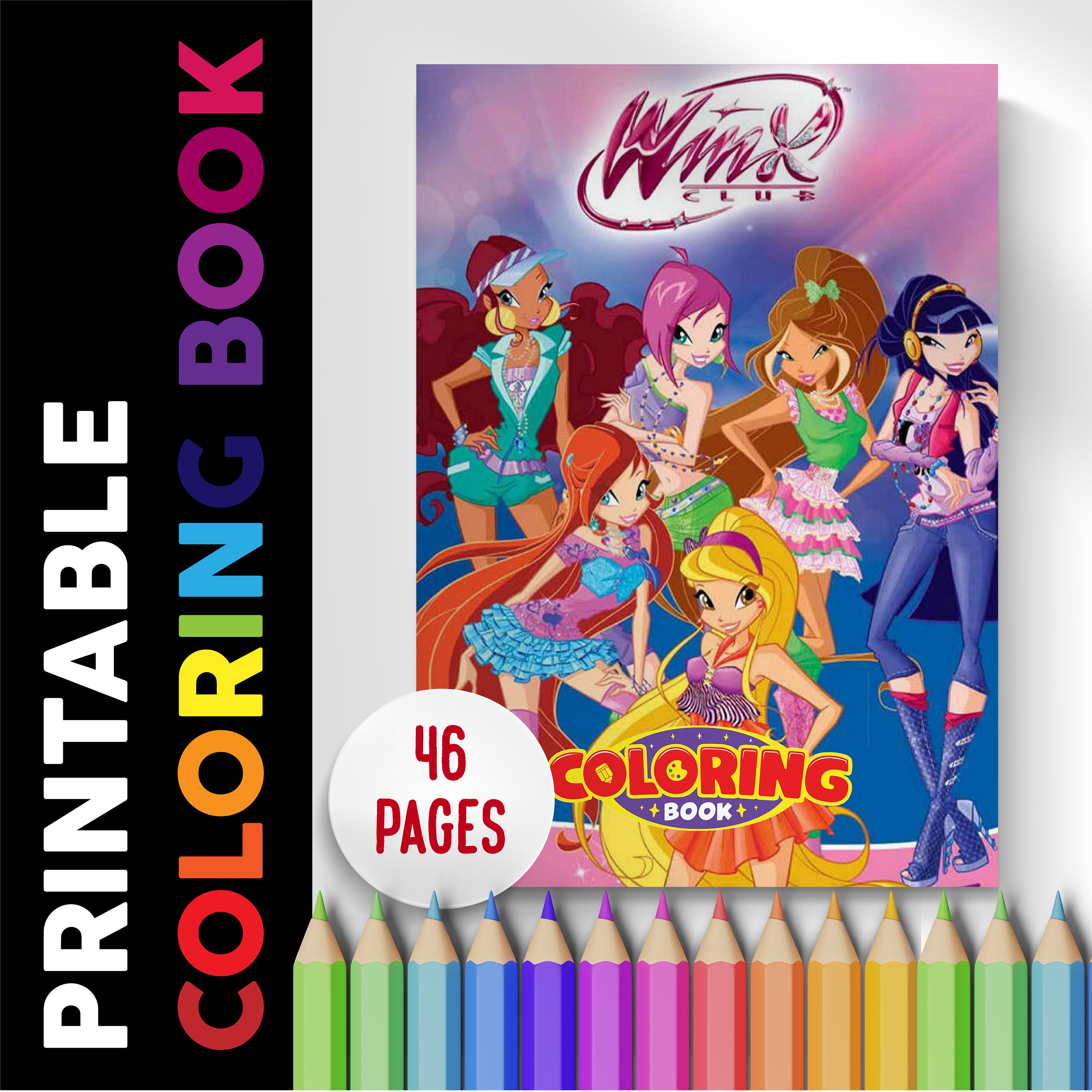 Winx club coloring book pages coloring pages printable