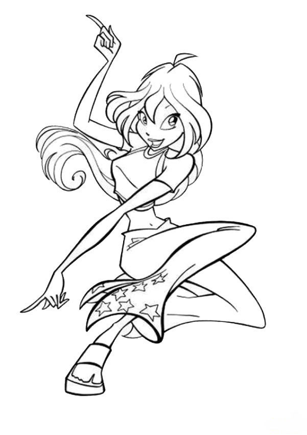 Kids under winx club coloring pages