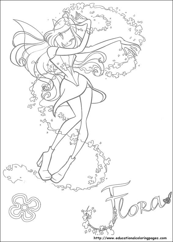 Winx club coloring pages free for kids