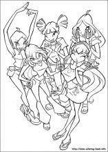 Winx club coloring pages on coloring