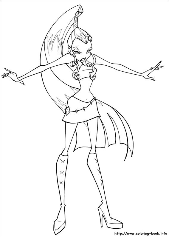 Winx club coloring picture