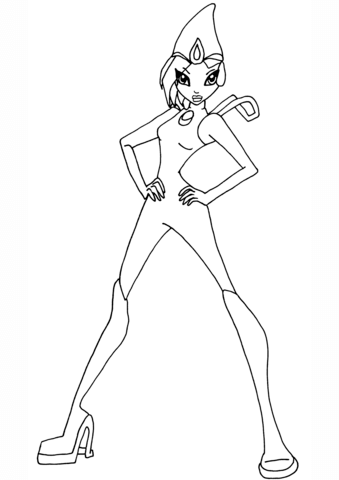 Tecna winx coloring page free printable coloring pages