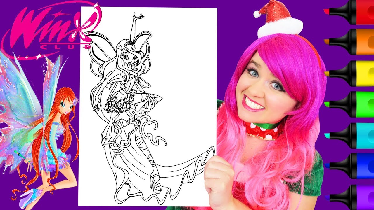 Coloring winx club bloo haronix fairy coloring page prisacolor arkers kii the clown