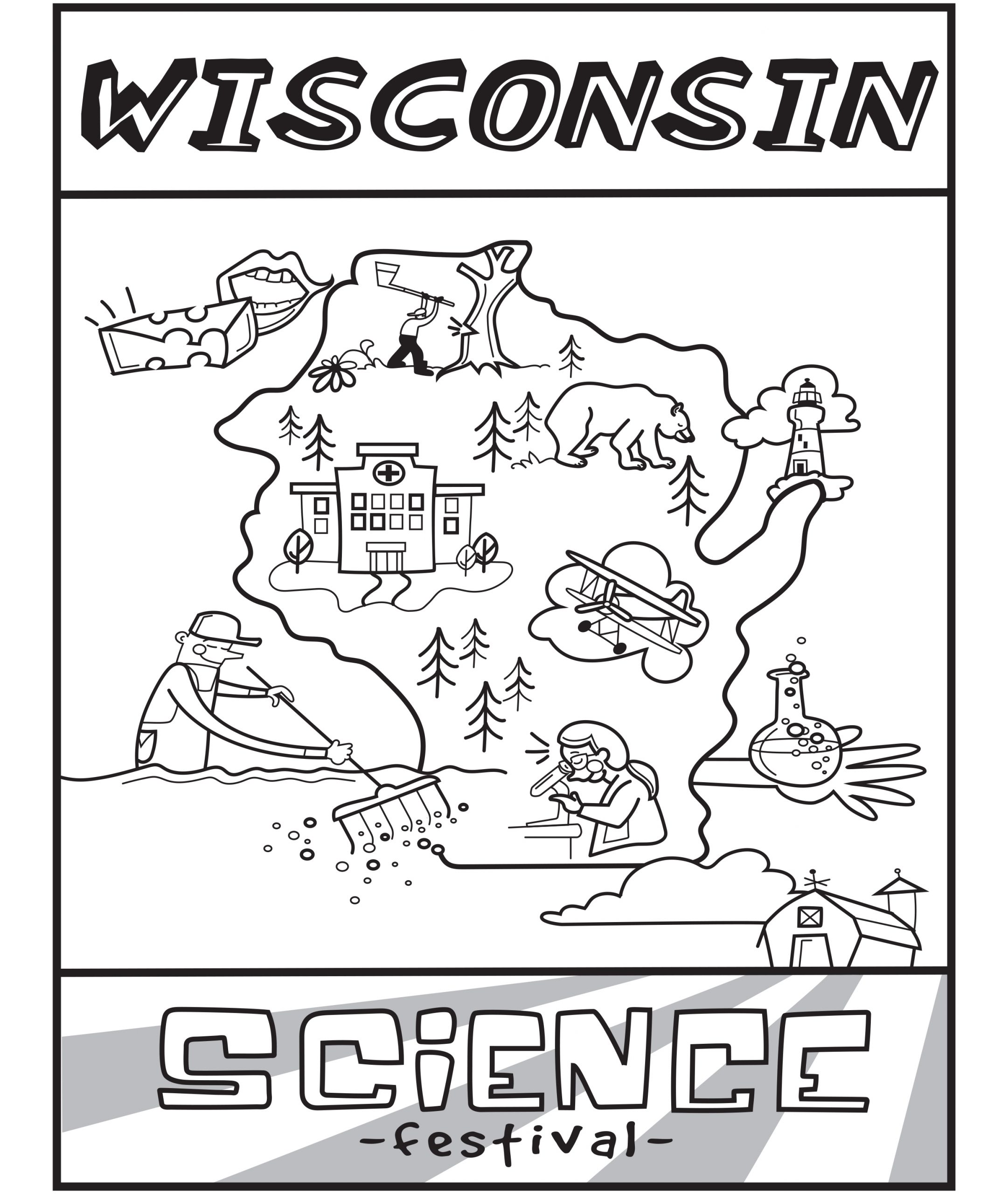 Coloring page â wisconsin science festival