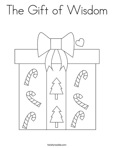 The gift of wisdom coloring page